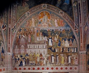 Kirkens militante og triumferende, i det spanske kapel, ca. 1369